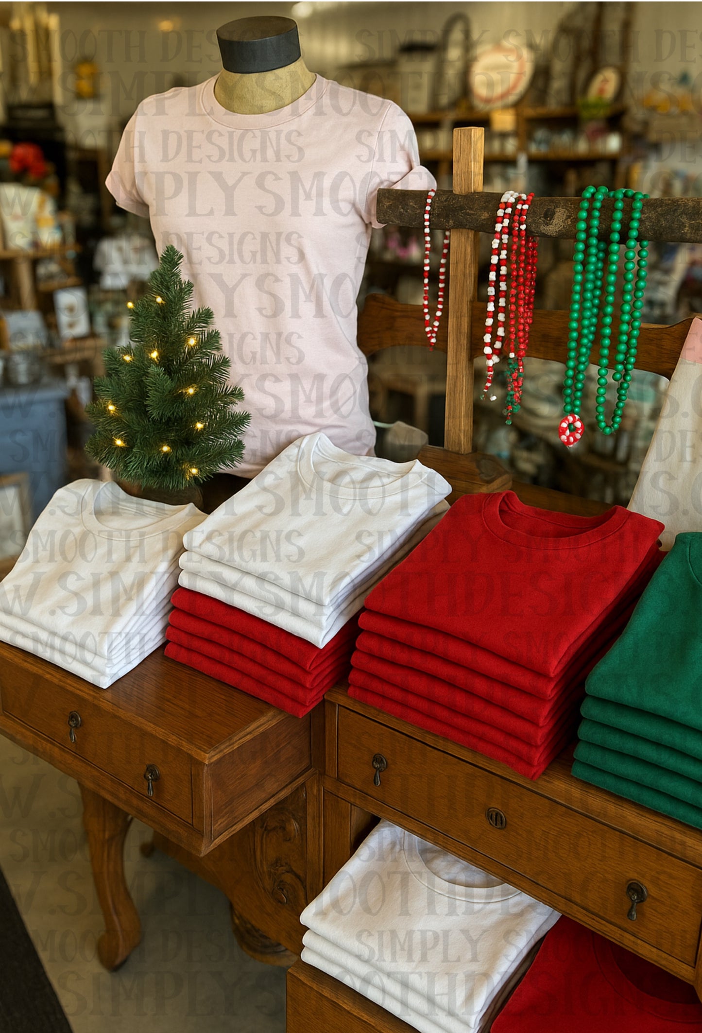 Storefront Christmas mock-up