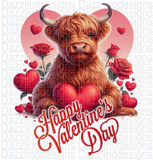 Valentine cow