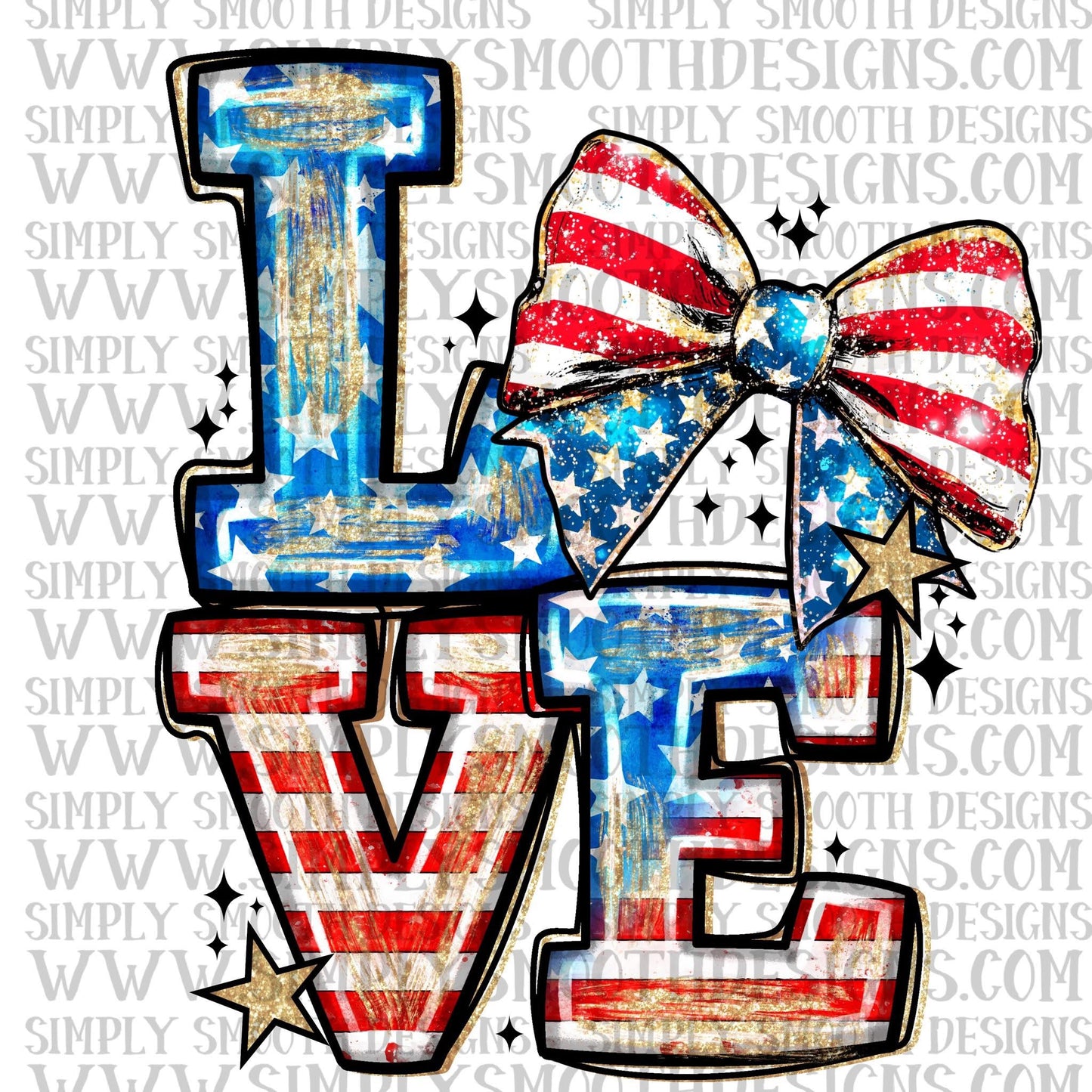 Love Flag Bow