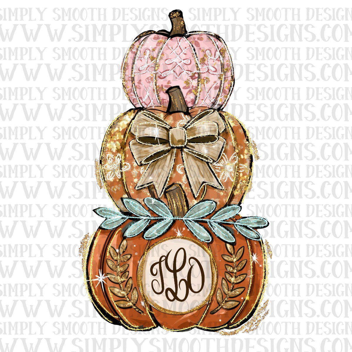 Monogram pumpkin