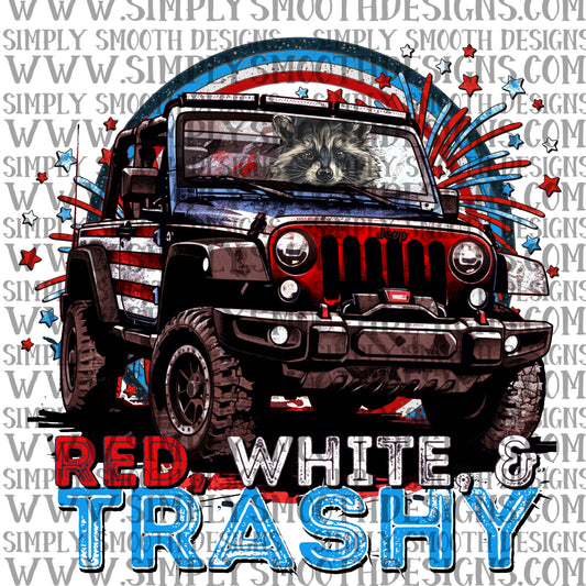 Red white trashy