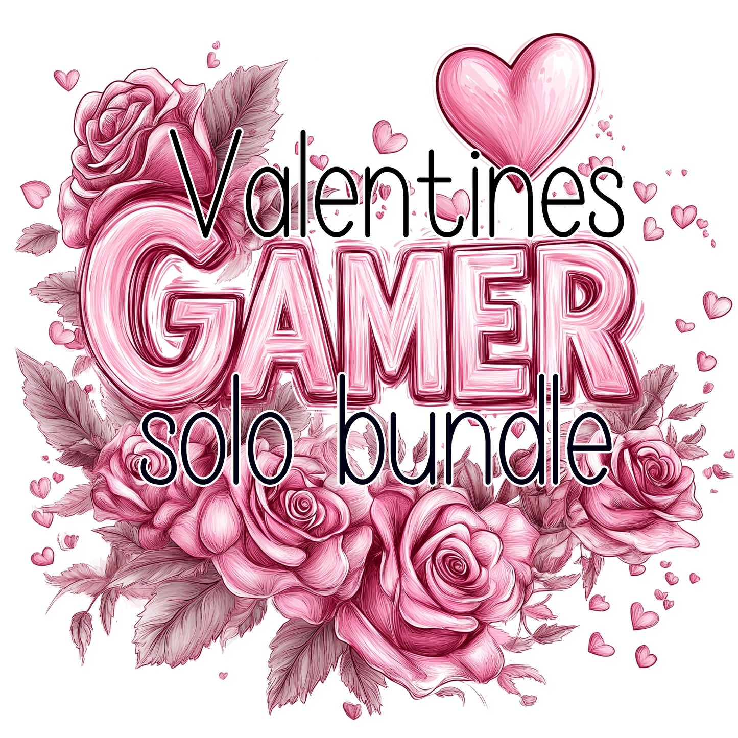 Gamer valentines bundle 20 designs