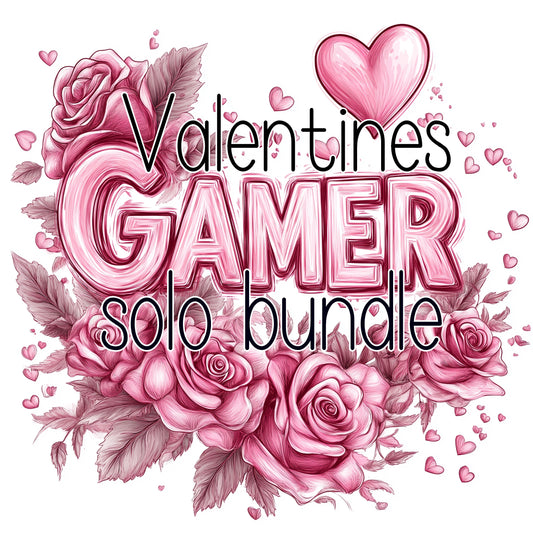 Gamer valentines bundle 20 designs