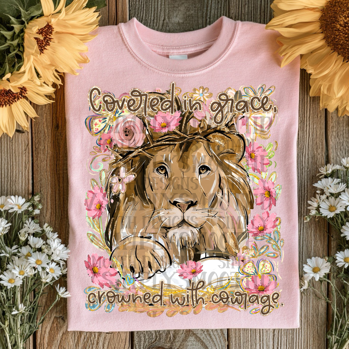 Covered in grace lion floral