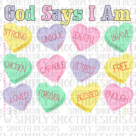 God says I am sweethearts