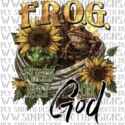Frog fully rely on God