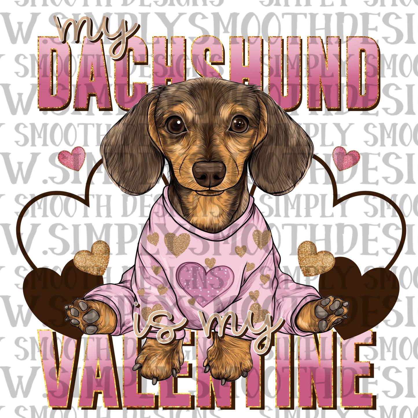 Dachshund Valentine