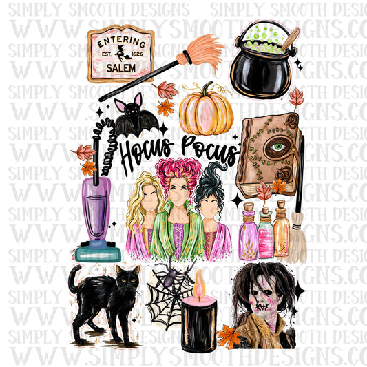 Hocus pocus collage png download