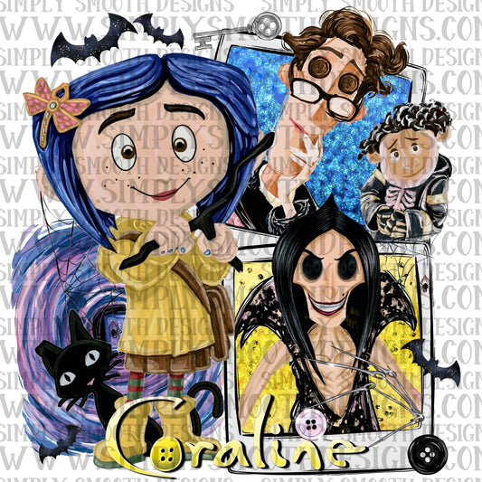 Old tv cartoon movie, png digital download file, Cora_ine Polaroid
