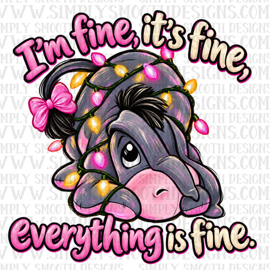 I’m fine it’s fine everything is fine