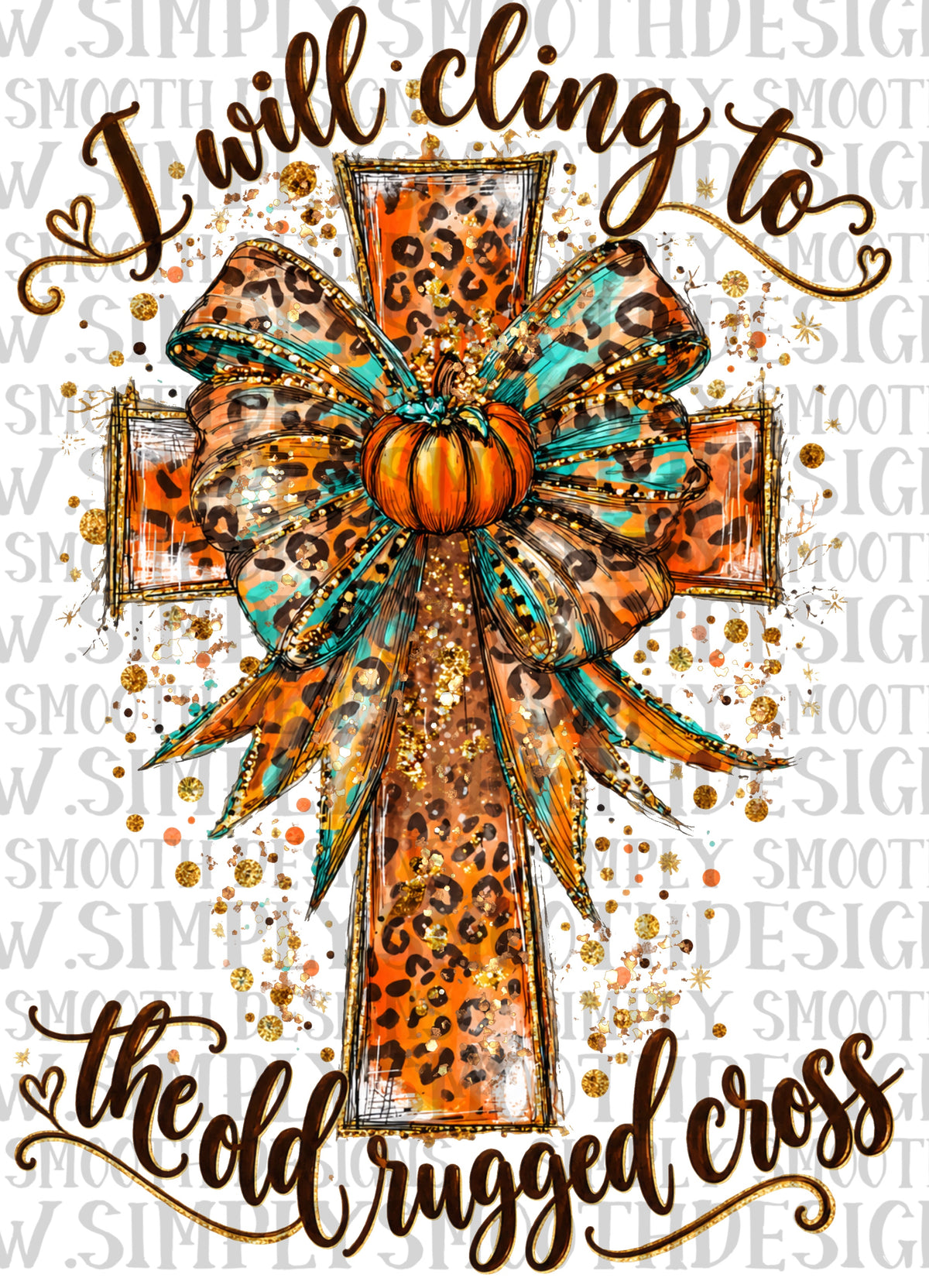 Cling to the old rugged cross png download fall faith design