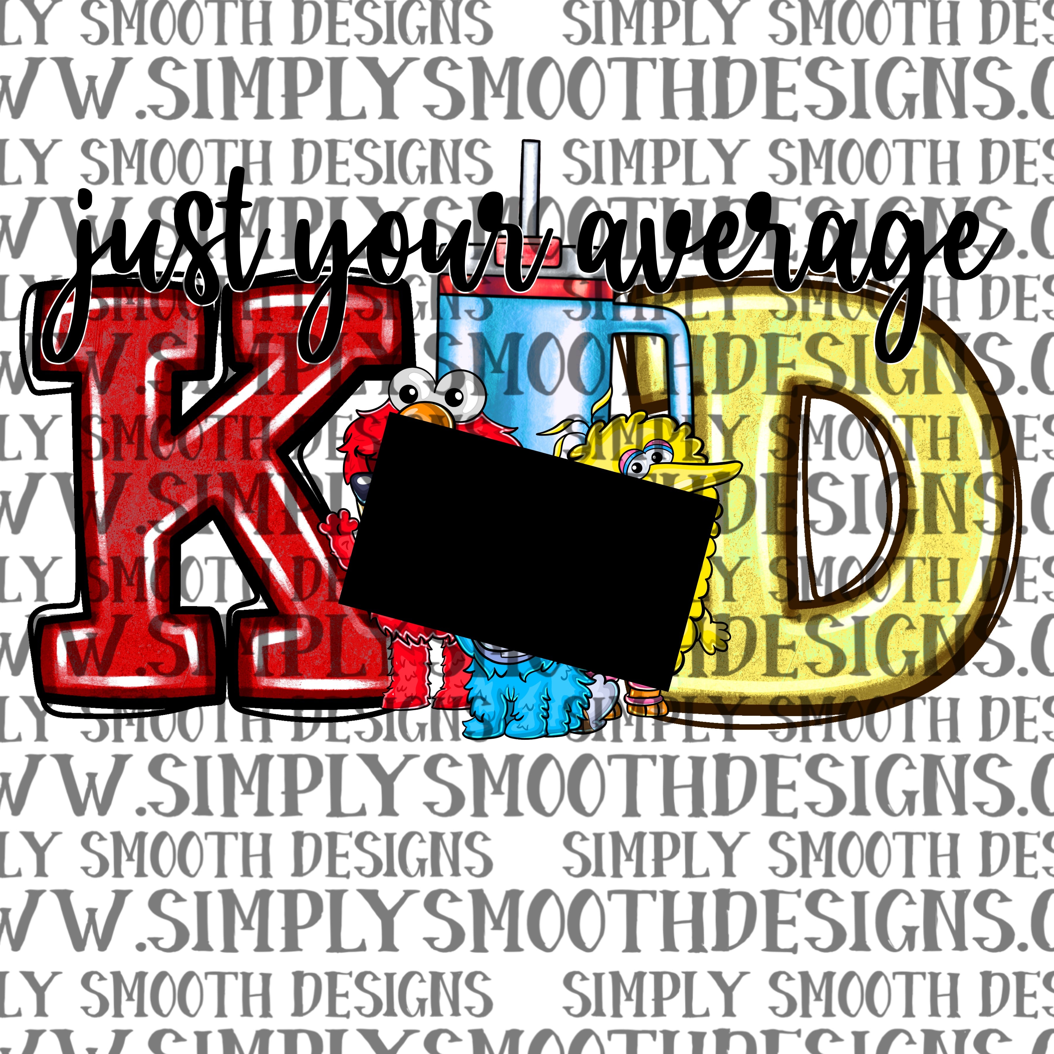 Just your average kid blue Sesame street mashup – Simply Smooth Designs