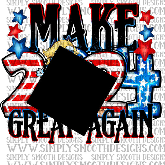 Make America Great Again trump blue mashup