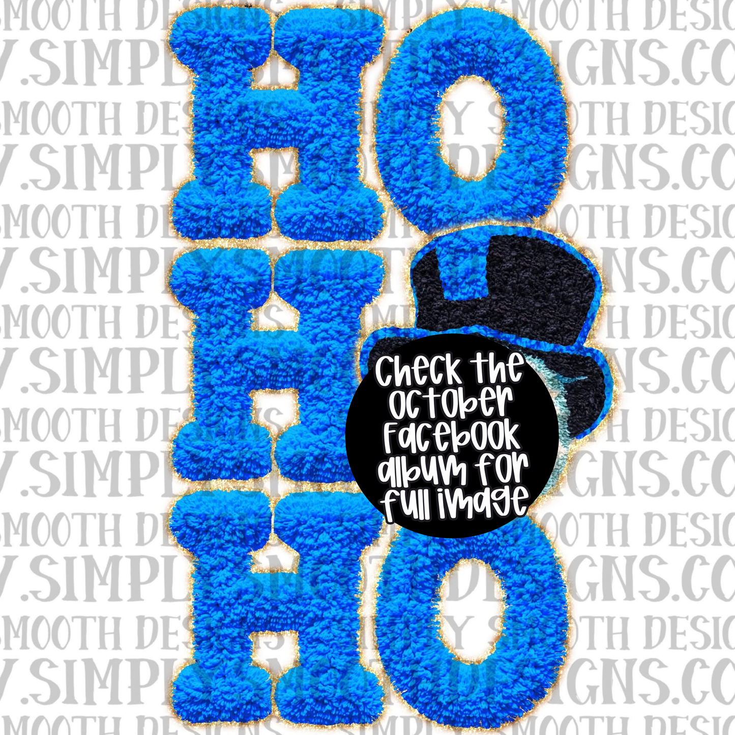 Ho Ho Ho Snowman Faux Yarn