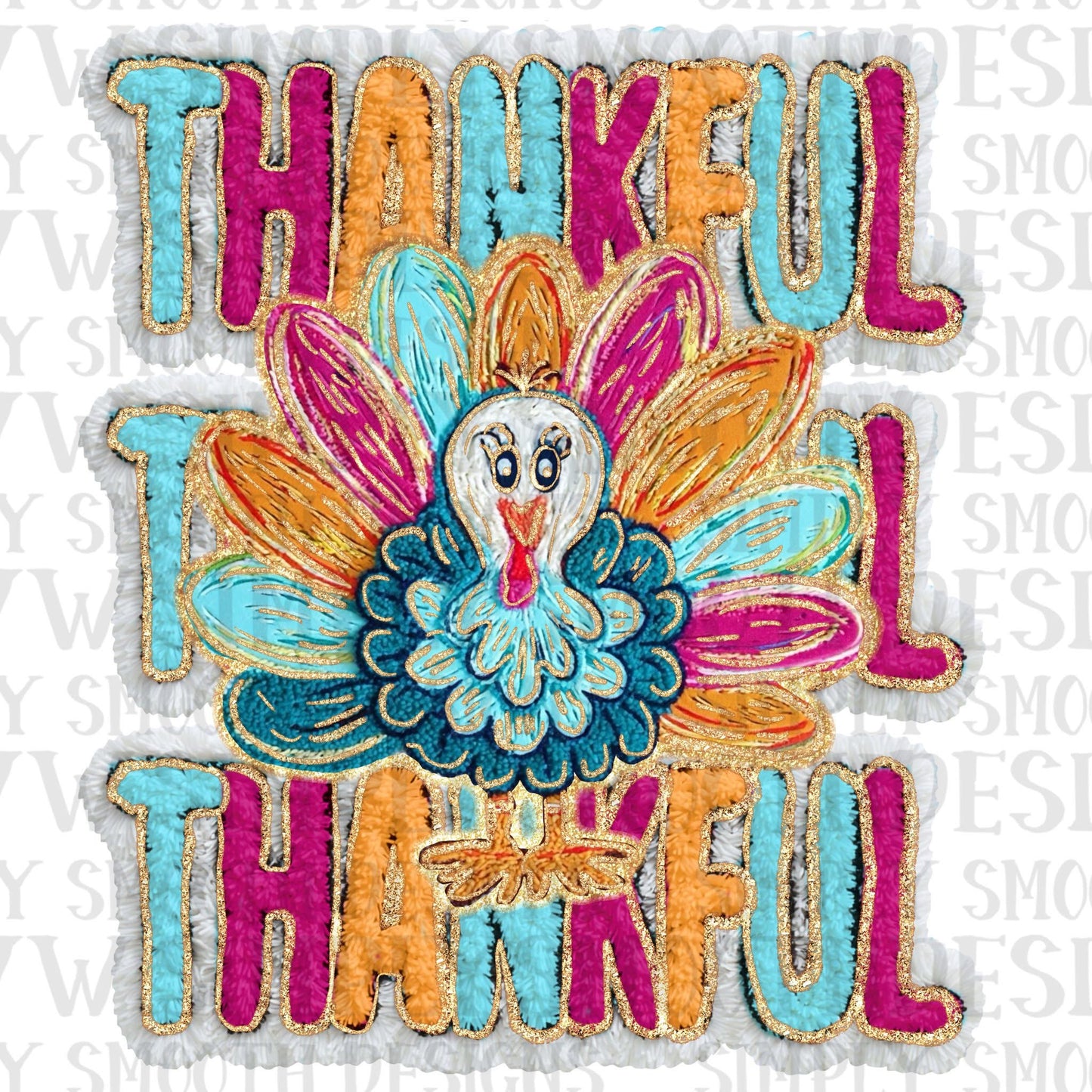 Thankful Turkey Faux Yarn