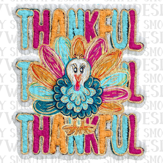 Thankful Turkey Faux Yarn