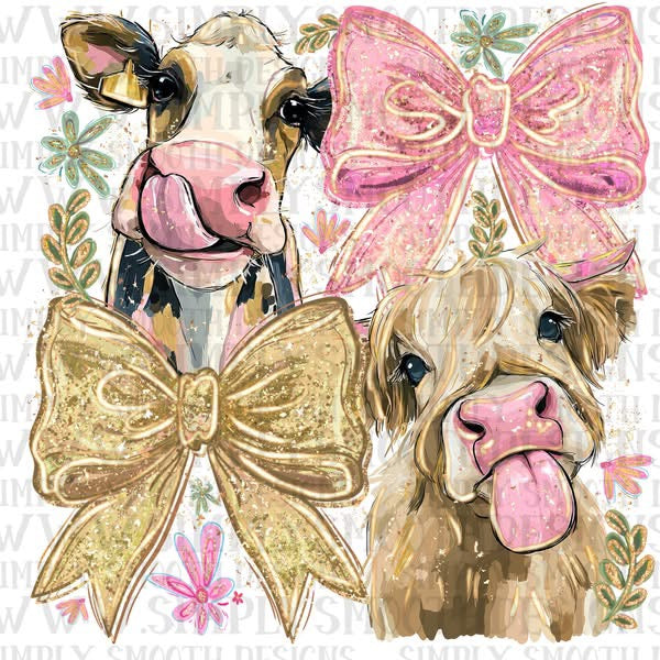 Cow + Highland Bows