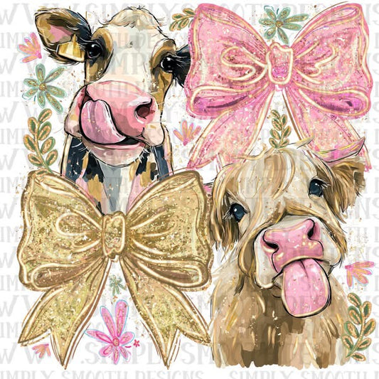 Cow + Highland Bows