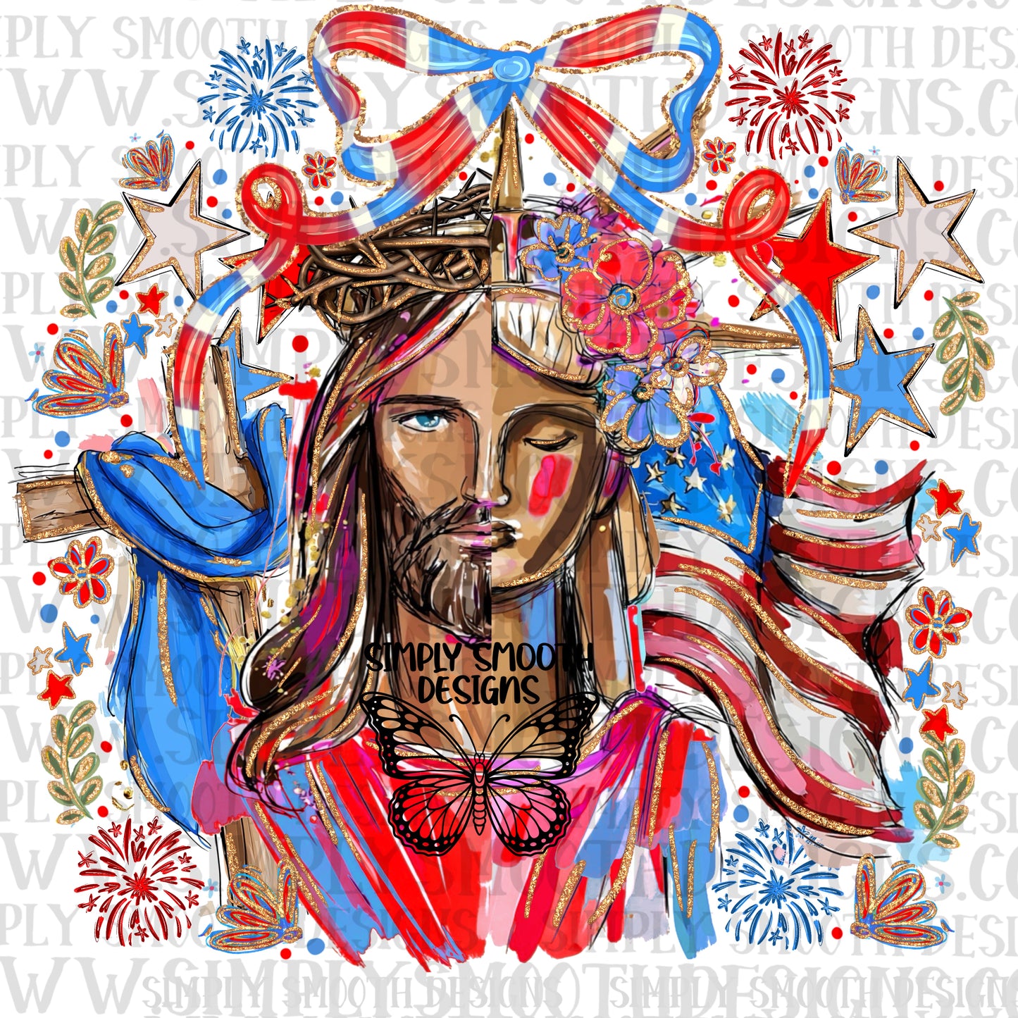 Liberty Jesus Floral