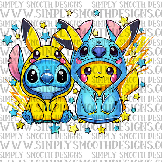 Stitch pikachu mashup