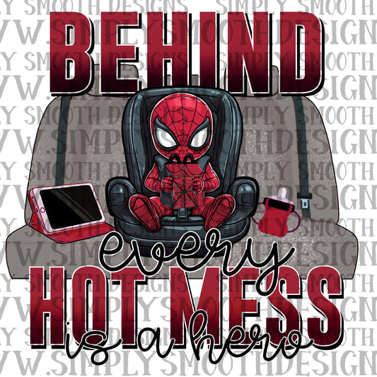 Behind every hot mess spiderman