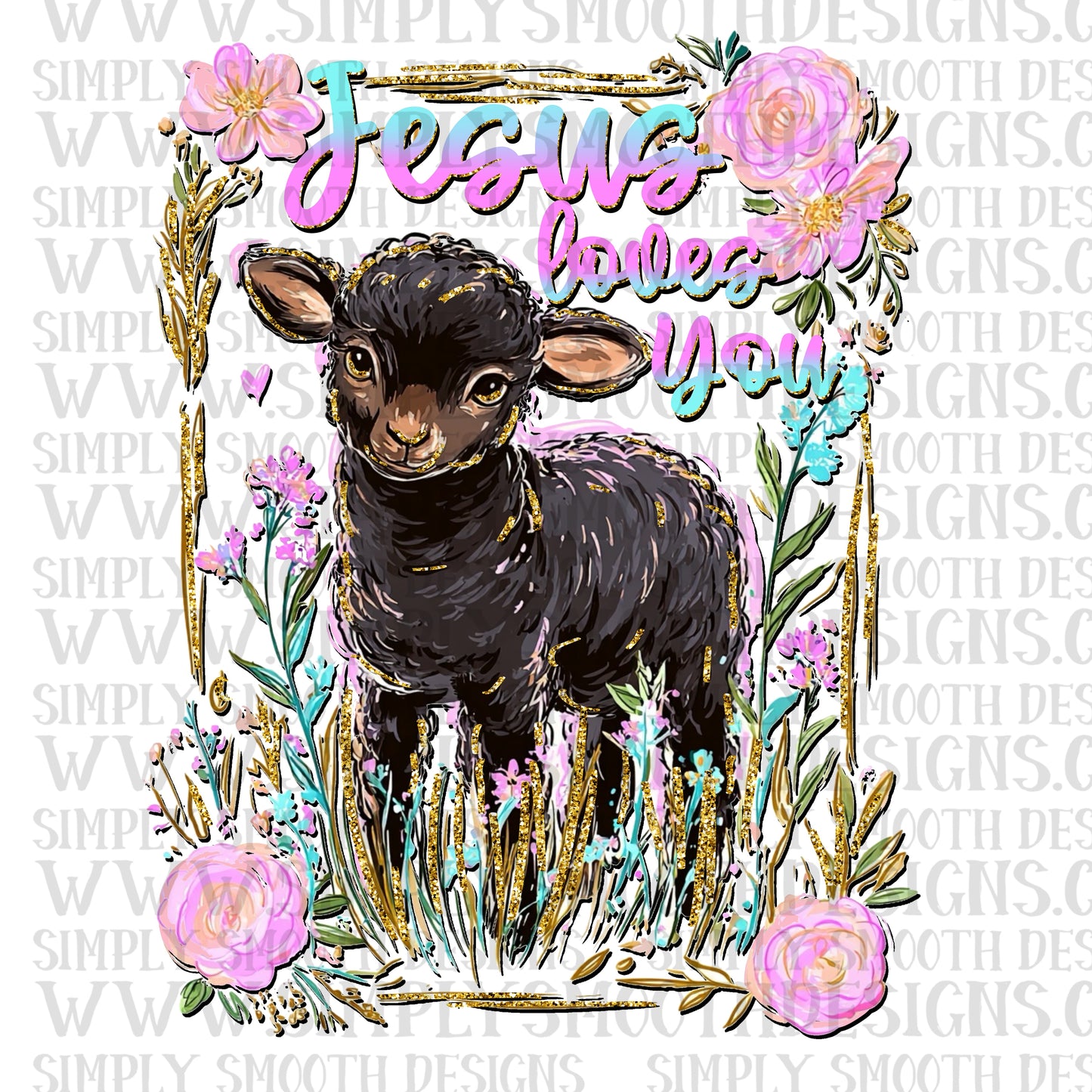 Jesus loves you black sheep