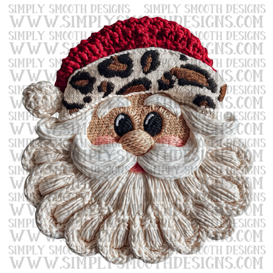 Santa Leopard Faux Yarn