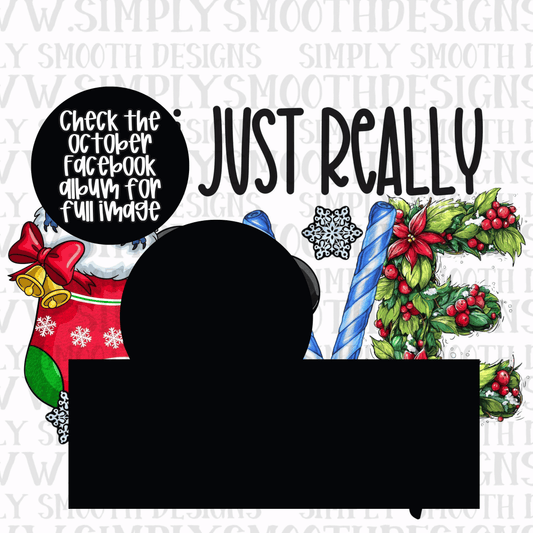 I Just Really Love Christmas Blue Guy