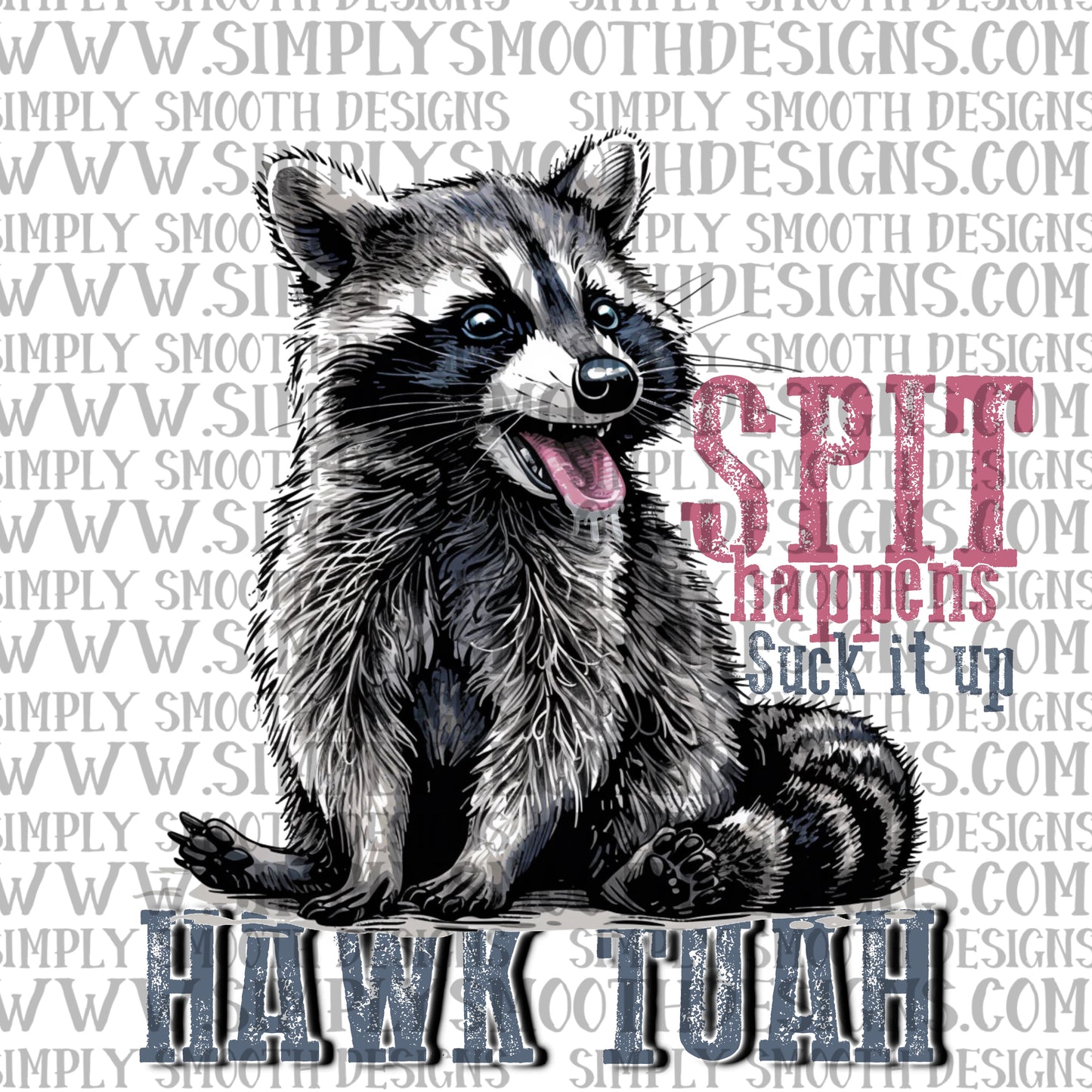 Hawk tuah raccoon