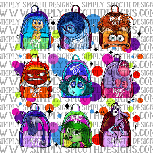 Inside out backpacks