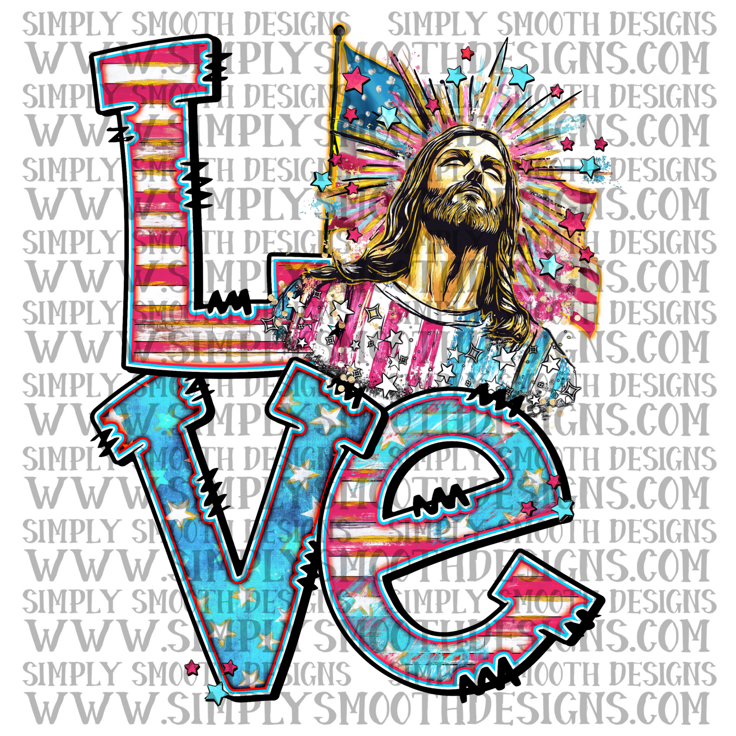 Love Jesus Patriotic