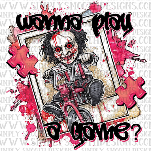 Wanna Play A Game Polaroid