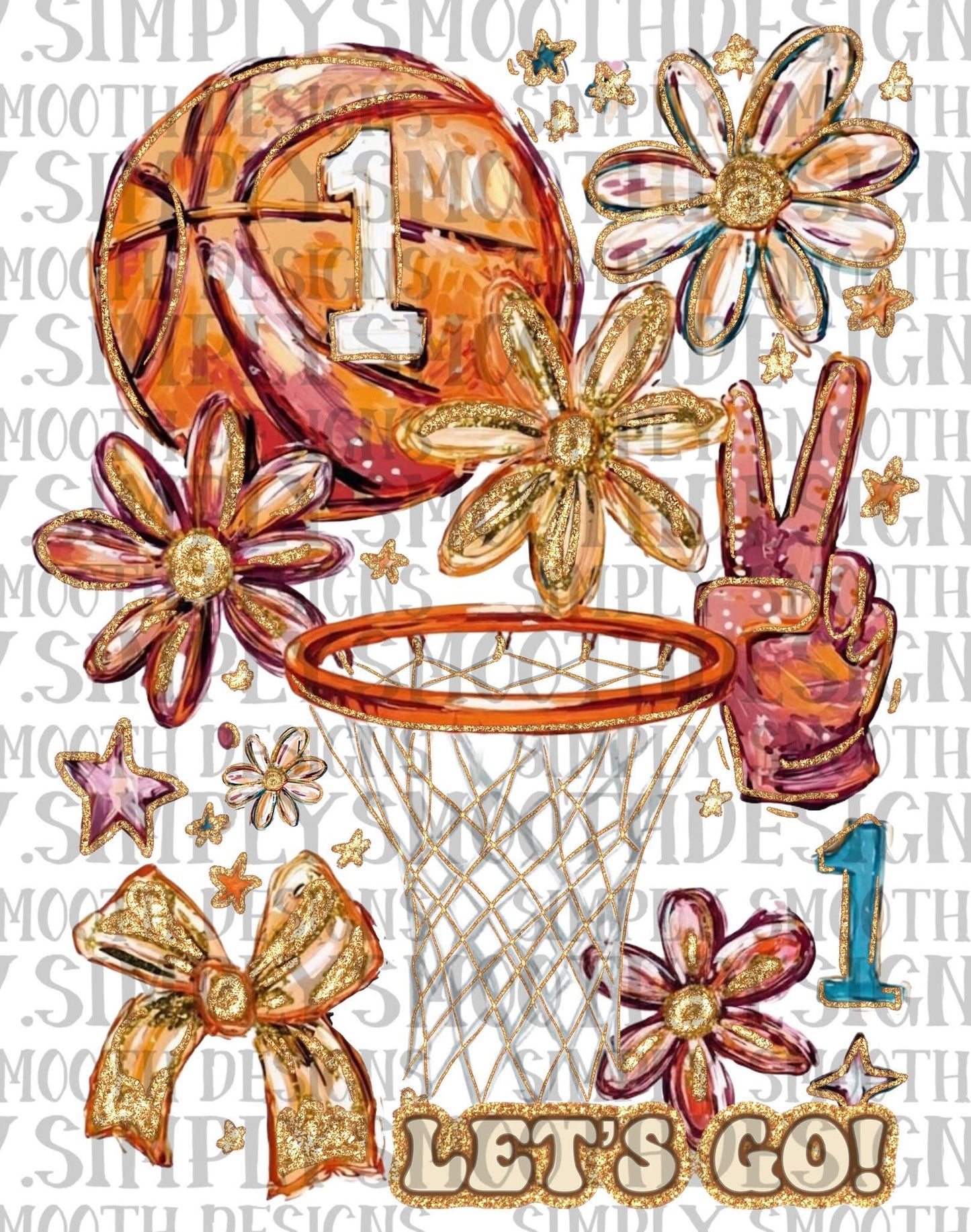 Basketball Floral