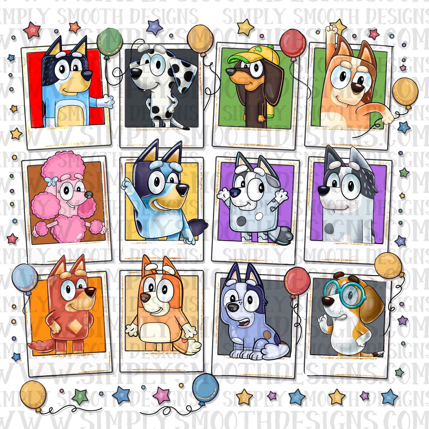 Blue Dog & Friends Polaroid