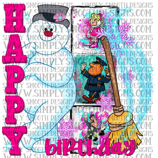 Happy Birthday Snowman