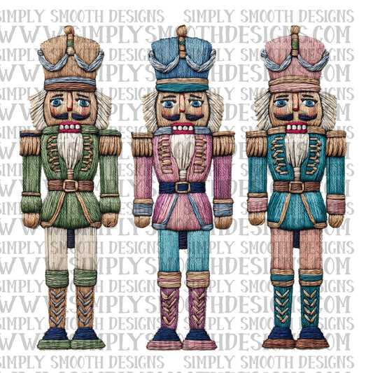 Trio Nutcracker Faux Yarn
