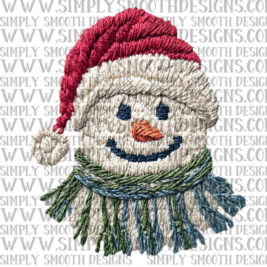 Snowman Faux Yarn