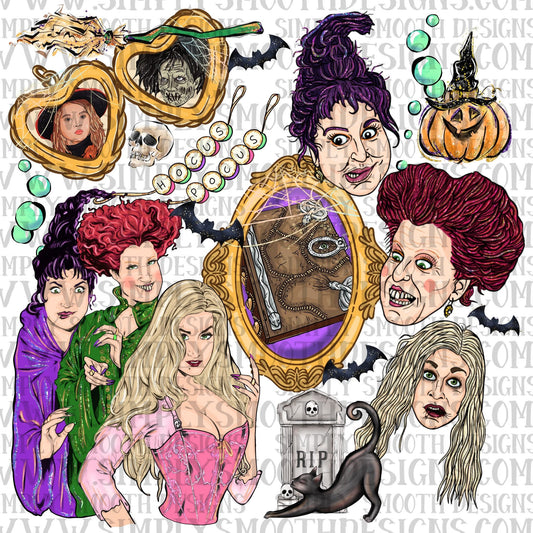 Halloween Sisters Locket