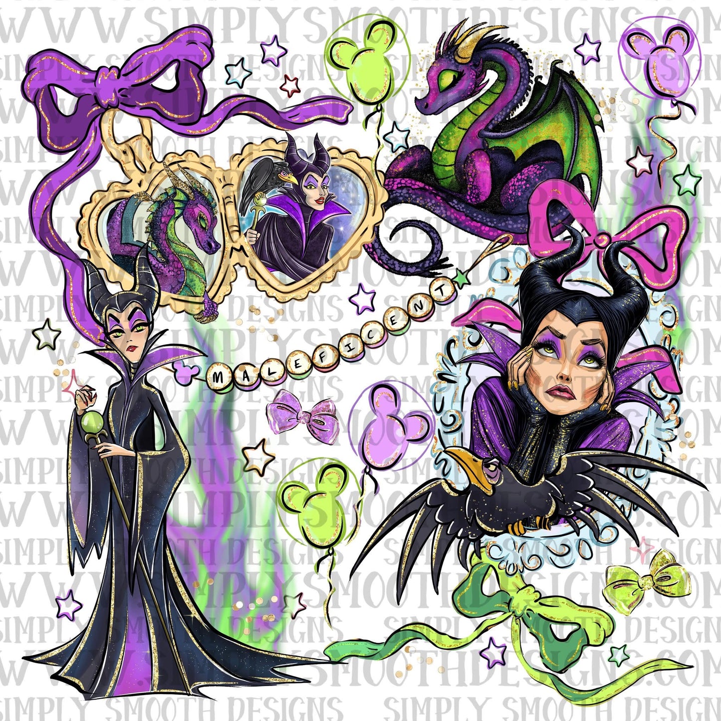 Villain Locket Mal