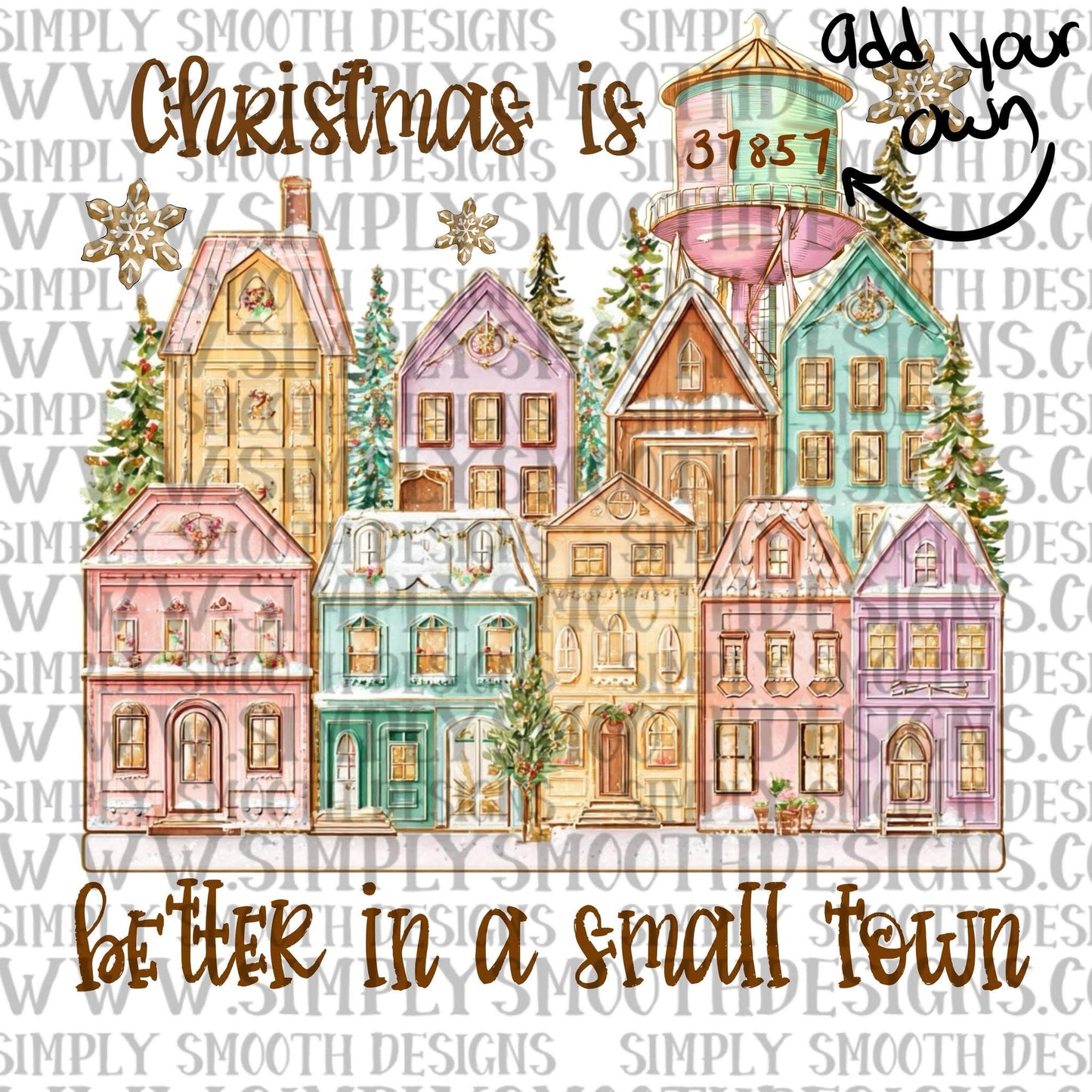 Christmas Is Better In A Small Town Add Your Own Zip Code