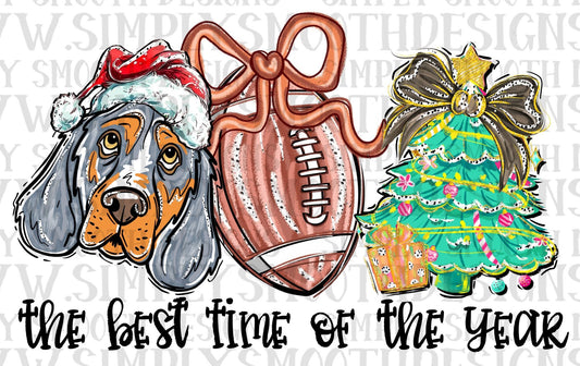 Best Time Of Year Orange Dog Christmas