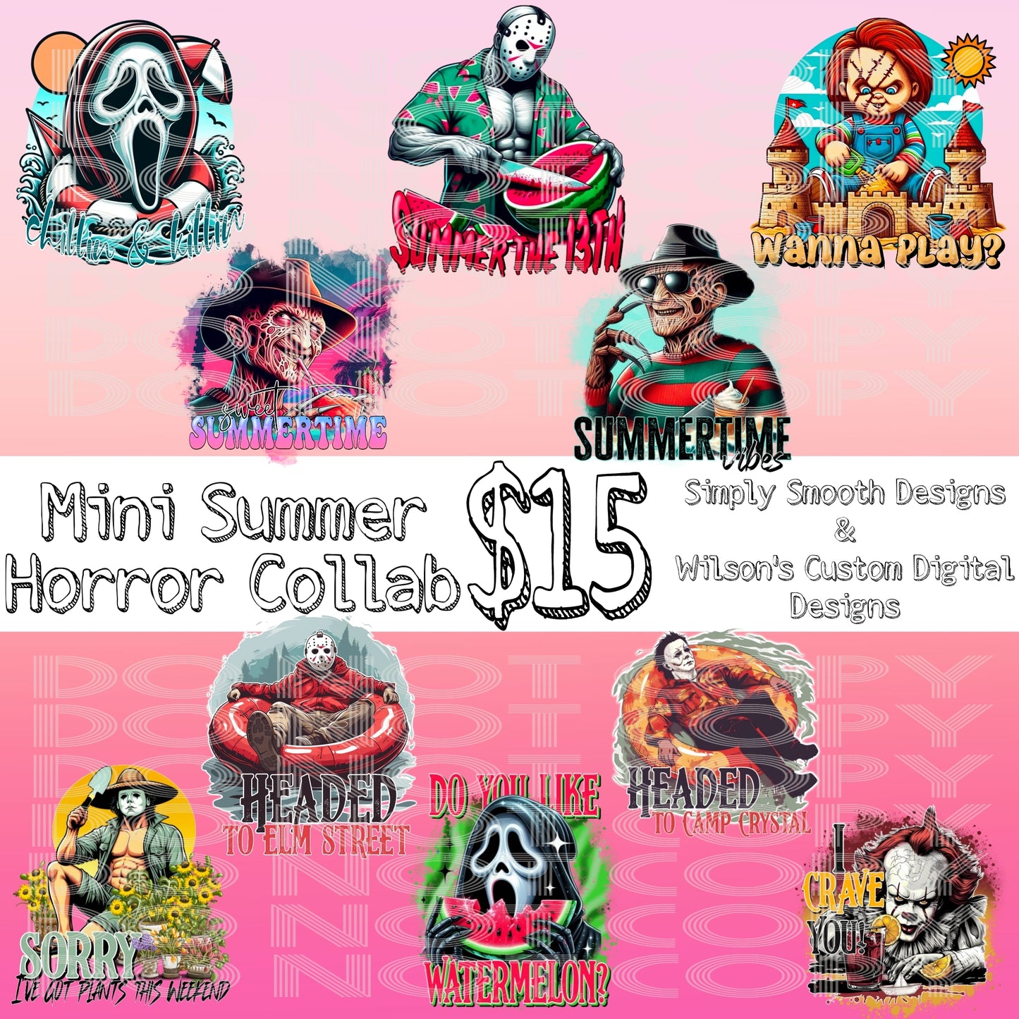 Mini Summer Horror Collab w/ Wilson's Custom Digital Designs