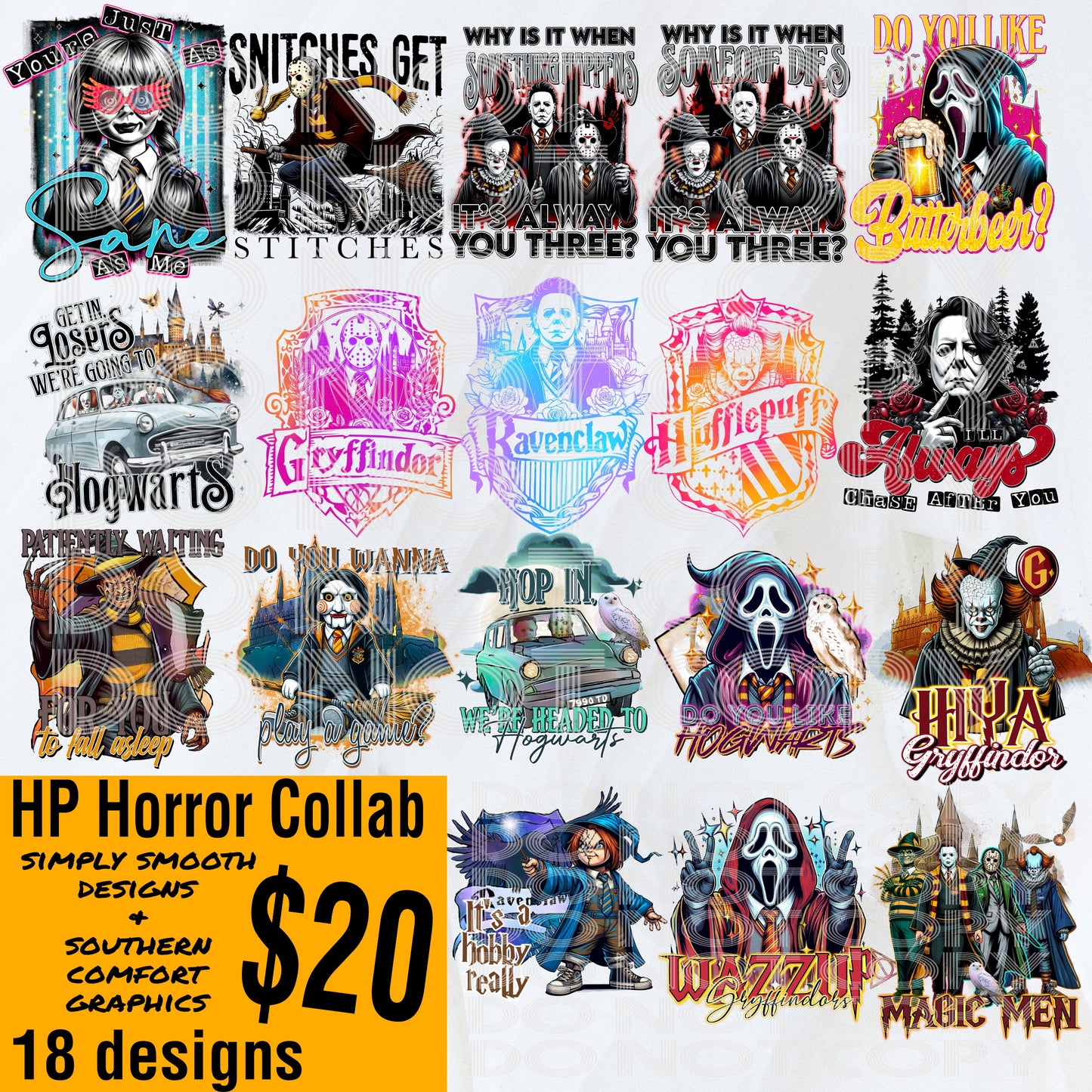 HP Horror Collab w/ Southern Comfort Graphics