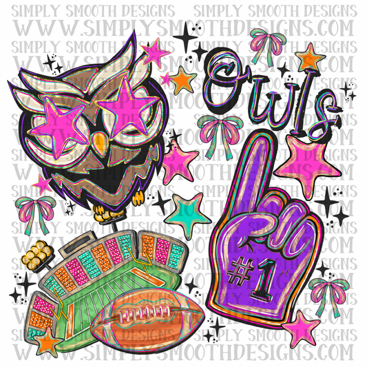 Owls Bright Preppy