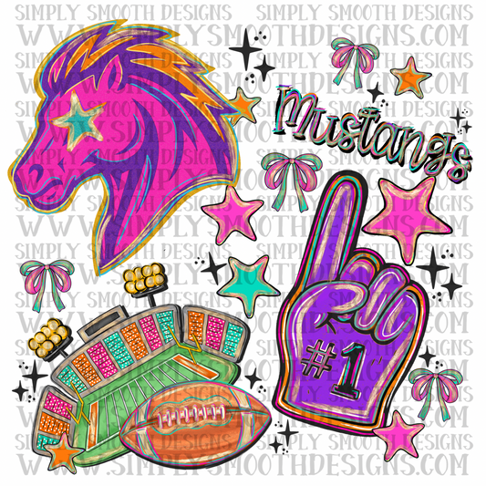 Mustangs Bright Preppy