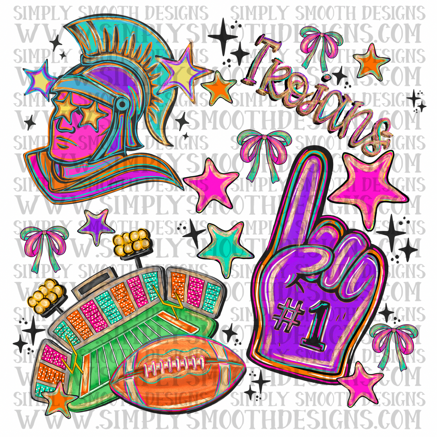 Trojans Bright Preppy