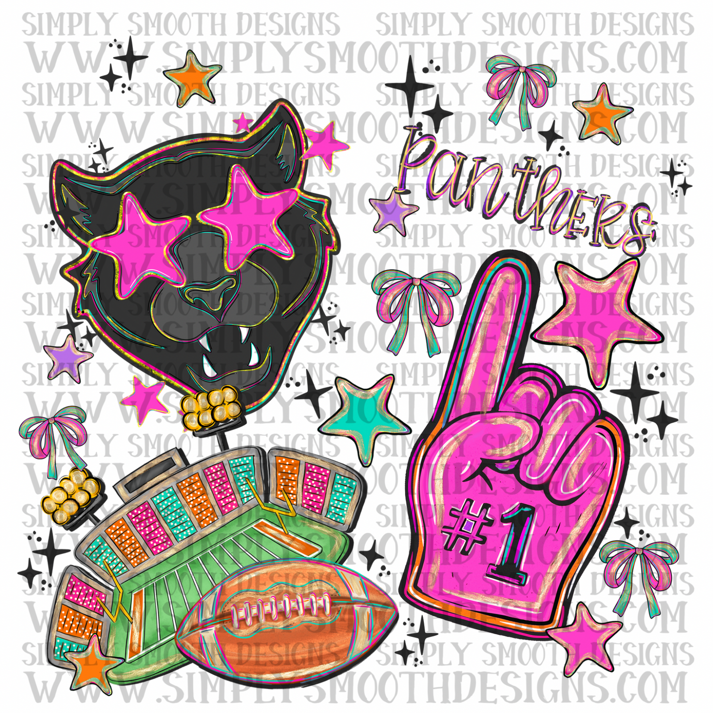 Panthers Bright Preppy