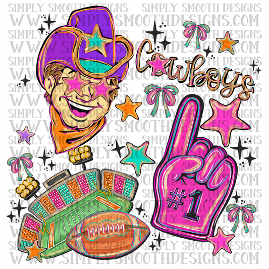 Cowboys Bright Preppy