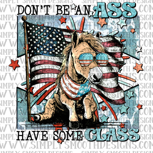 Don’t be an ass