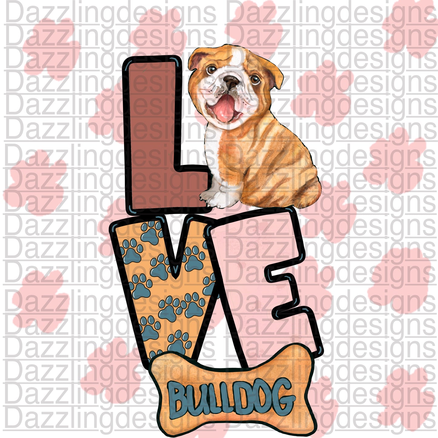 Love Boxer png digital download design